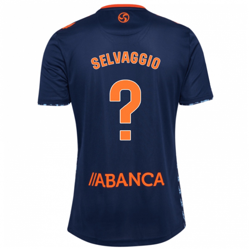 Niño Fútbol Camiseta Nico Selvaggio #0 Azul Marino 2ª Equipación 2024/25 Argentina