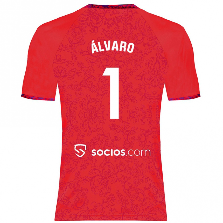 Niño Fútbol Camiseta Álvaro Fernández #1 Rojo 2ª Equipación 2024/25 Argentina