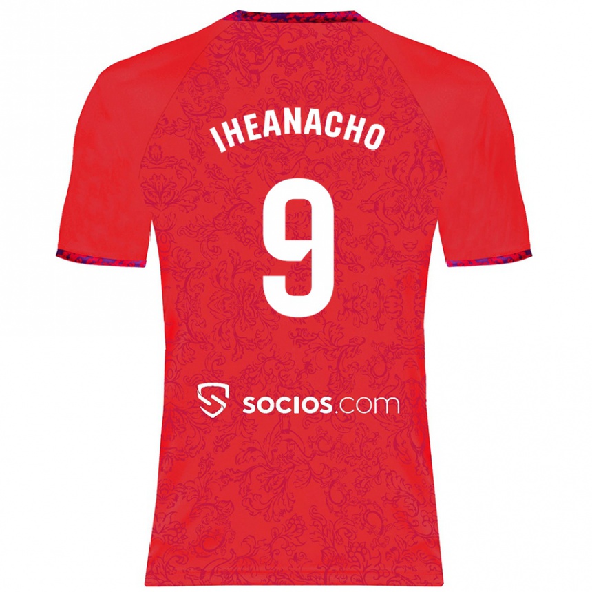 Niño Fútbol Camiseta Kelechi Iheanacho #9 Rojo 2ª Equipación 2024/25 Argentina