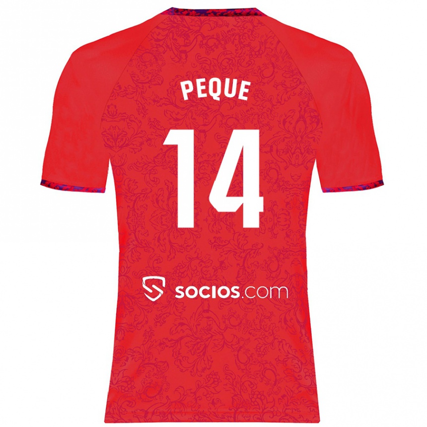 Niño Fútbol Camiseta Peque Fernández #14 Rojo 2ª Equipación 2024/25 Argentina