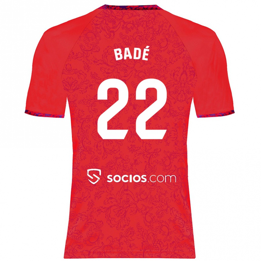 Niño Fútbol Camiseta Loïc Badé #22 Rojo 2ª Equipación 2024/25 Argentina