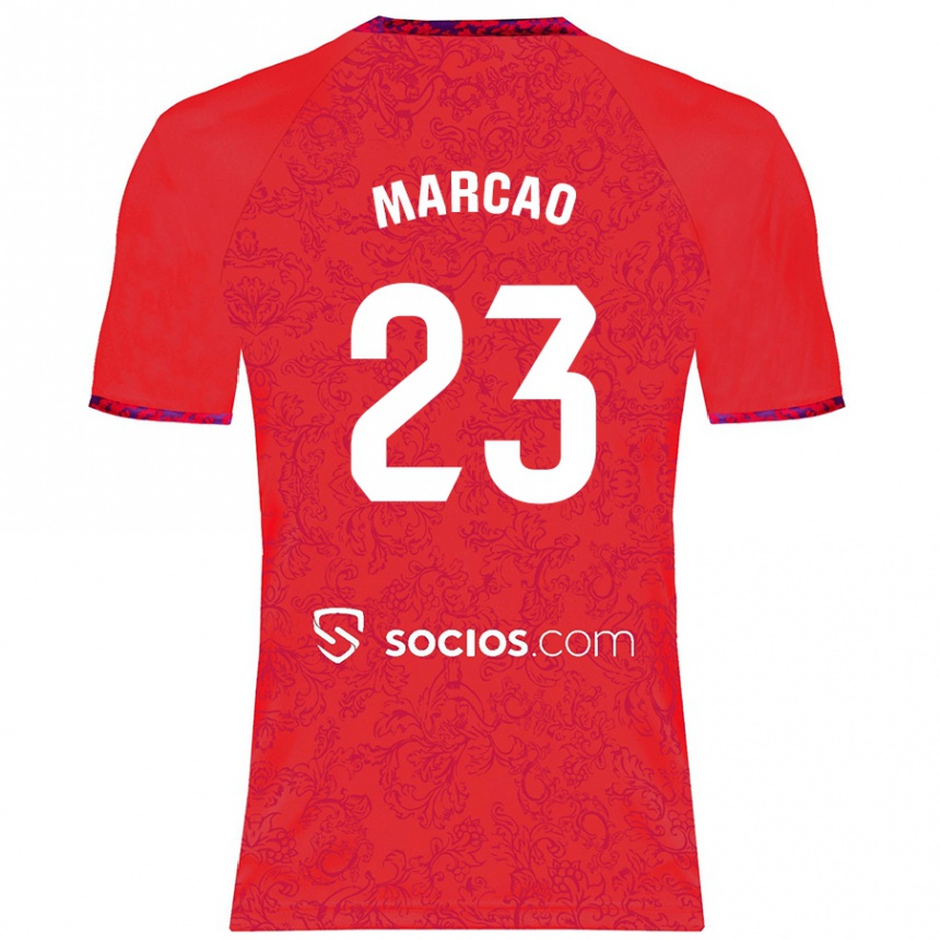 Niño Fútbol Camiseta Marcão #23 Rojo 2ª Equipación 2024/25 Argentina