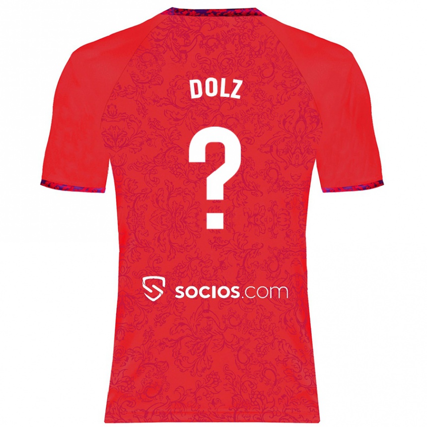 Niño Fútbol Camiseta Marc Dolz #0 Rojo 2ª Equipación 2024/25 Argentina