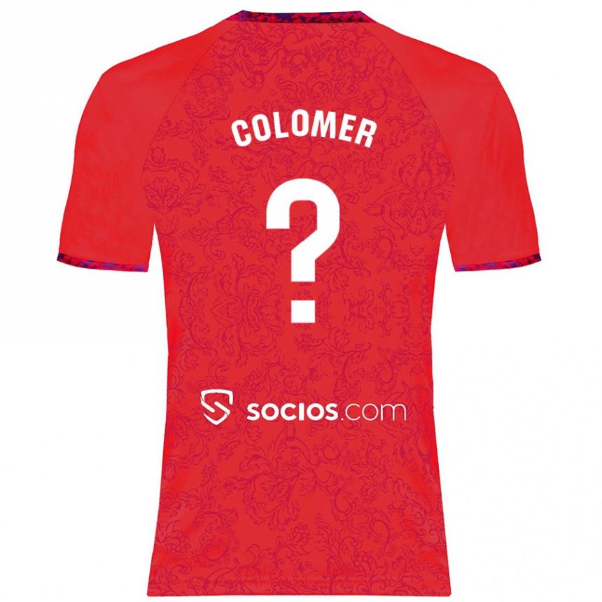 Niño Fútbol Camiseta Carlos Colomer #0 Rojo 2ª Equipación 2024/25 Argentina