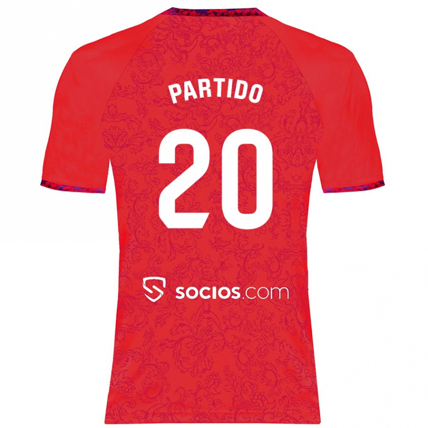 Niño Fútbol Camiseta Paula Partido #20 Rojo 2ª Equipación 2024/25 Argentina