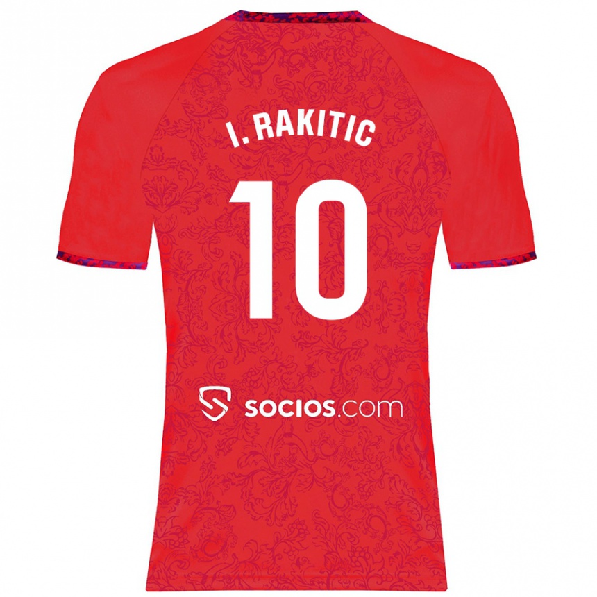 Niño Fútbol Camiseta Ivan Rakitic #10 Rojo 2ª Equipación 2024/25 Argentina