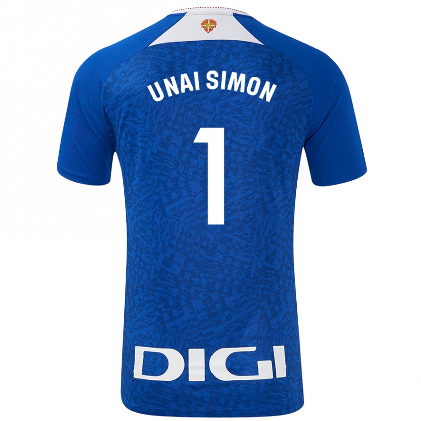 Niño Fútbol Camiseta Unai Simón #1 Azul Real 2ª Equipación 2024/25 Argentina