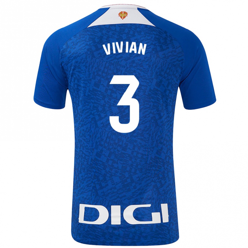 Niño Fútbol Camiseta Dani Vivian #3 Azul Real 2ª Equipación 2024/25 Argentina