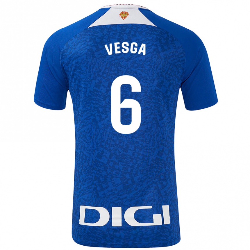 Niño Fútbol Camiseta Mikel Vesga #6 Azul Real 2ª Equipación 2024/25 Argentina