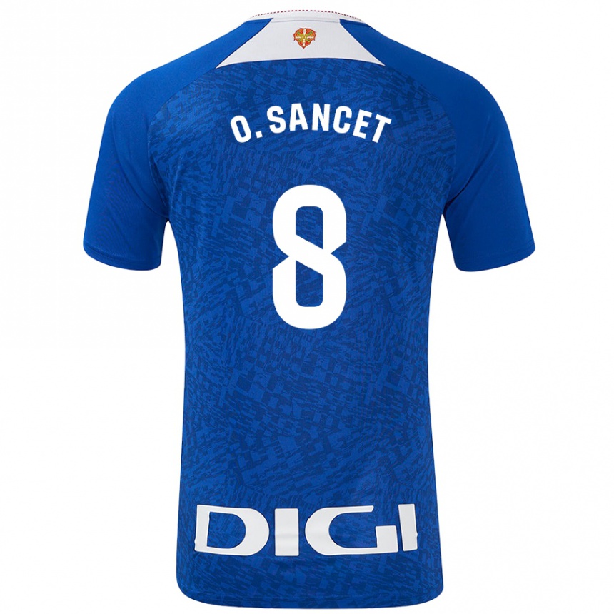 Niño Fútbol Camiseta Oihan Sancet #8 Azul Real 2ª Equipación 2024/25 Argentina