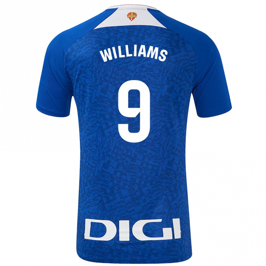 Niño Fútbol Camiseta Iñaki Williams #9 Azul Real 2ª Equipación 2024/25 Argentina