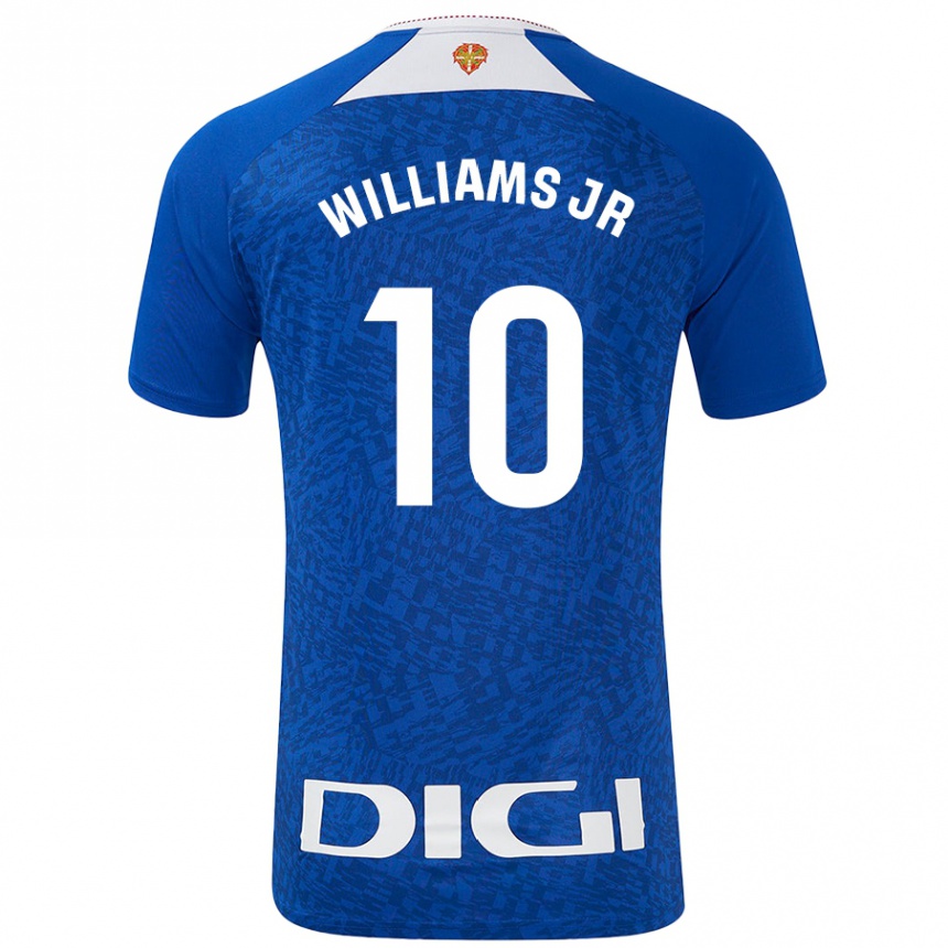 Niño Fútbol Camiseta Nico Williams #10 Azul Real 2ª Equipación 2024/25 Argentina