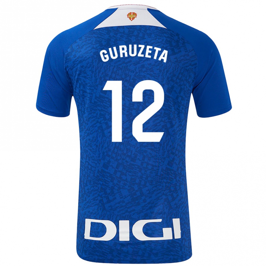 Niño Fútbol Camiseta Gorka Guruzeta #12 Azul Real 2ª Equipación 2024/25 Argentina