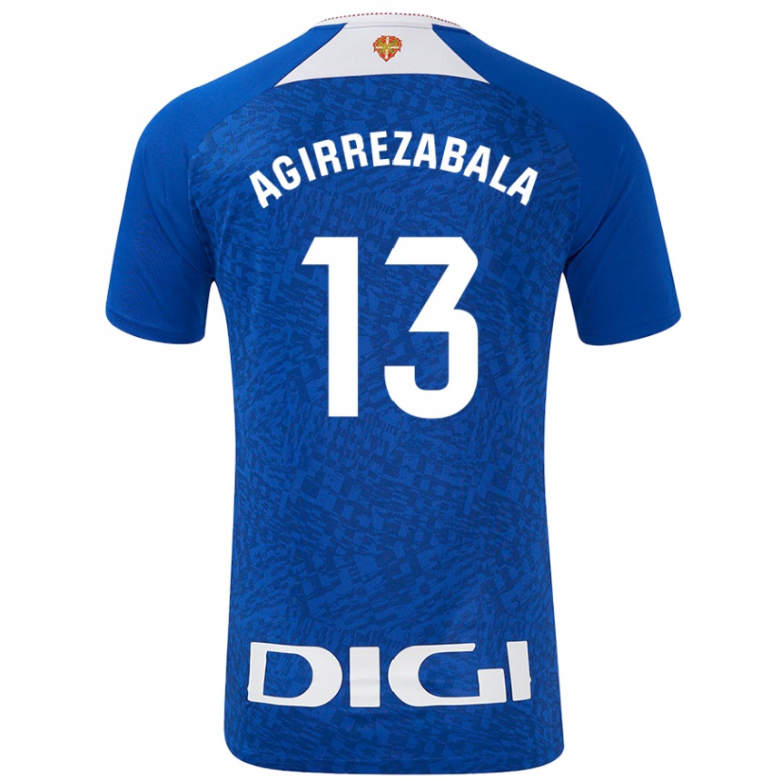 Niño Fútbol Camiseta Julen Agirrezabala #13 Azul Real 2ª Equipación 2024/25 Argentina