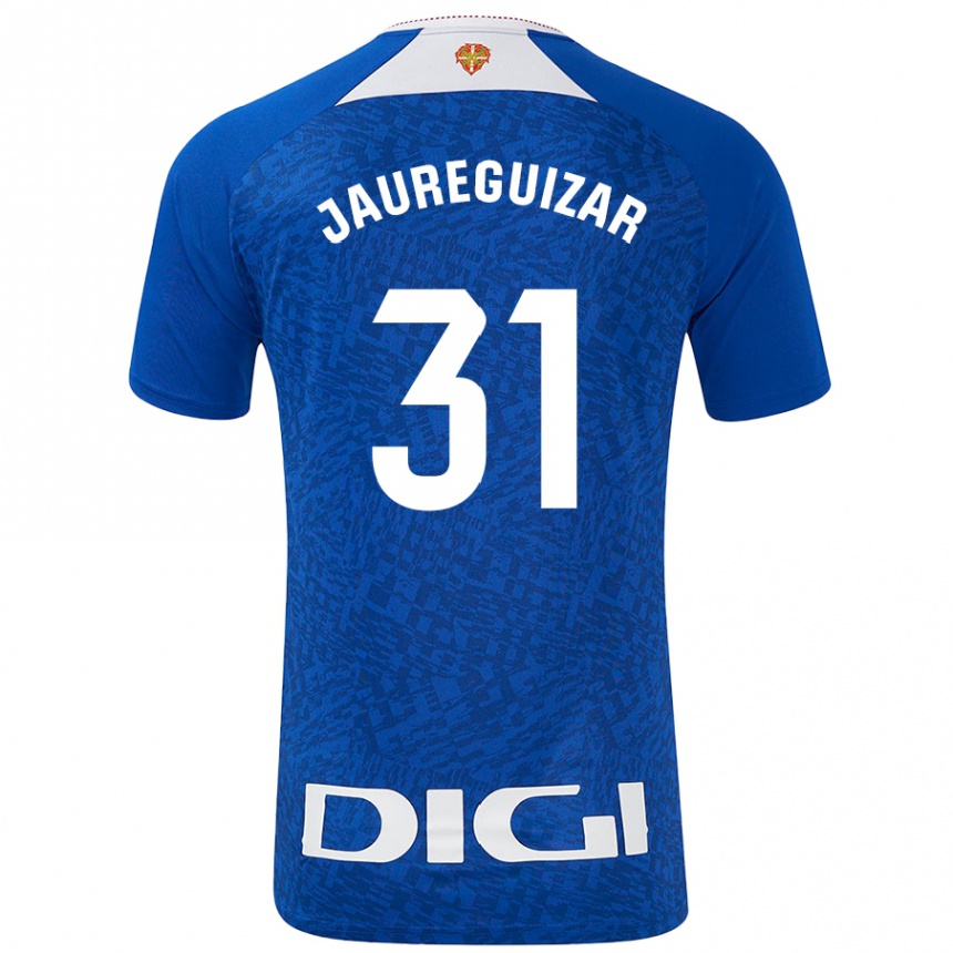 Niño Fútbol Camiseta Mikel Jauregizar #31 Azul Real 2ª Equipación 2024/25 Argentina