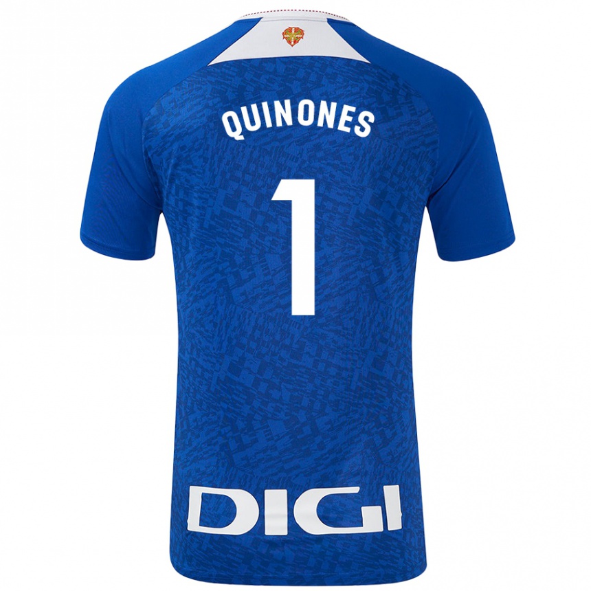 Niño Fútbol Camiseta Mariasun Quiñones #1 Azul Real 2ª Equipación 2024/25 Argentina