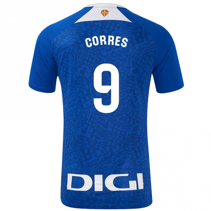 Niño Fútbol Camiseta Yulema Corres #9 Azul Real 2ª Equipación 2024/25 Argentina