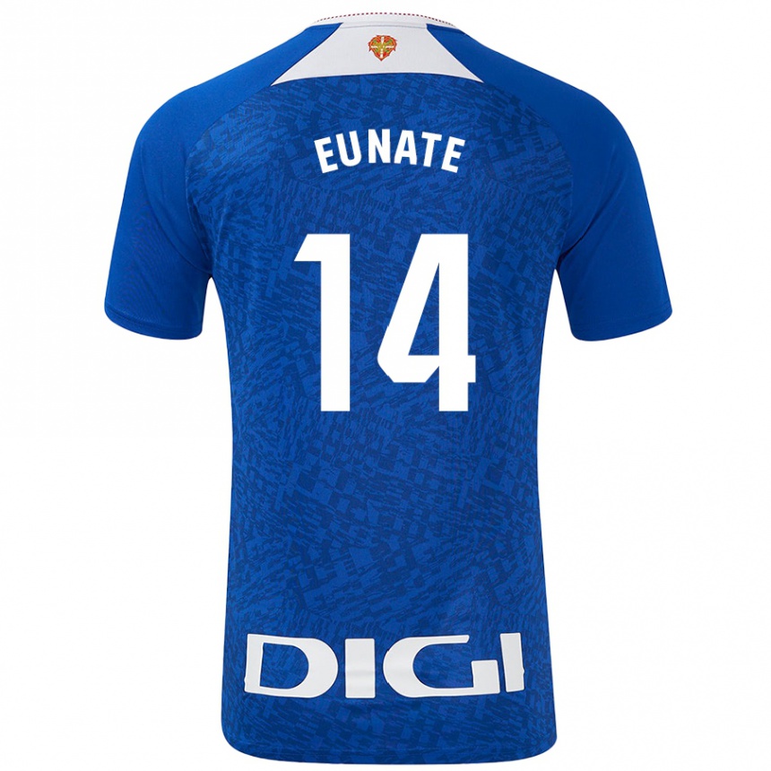 Niño Fútbol Camiseta Eunate Arraiza Otazu #14 Azul Real 2ª Equipación 2024/25 Argentina