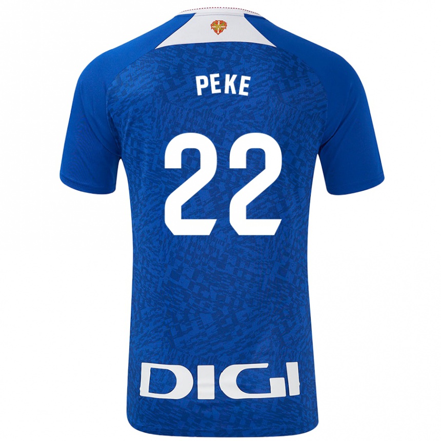 Niño Fútbol Camiseta Ainize Barea Nuñez #22 Azul Real 2ª Equipación 2024/25 Argentina