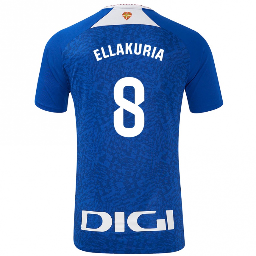 Niño Fútbol Camiseta Eneko Ellakuria #8 Azul Real 2ª Equipación 2024/25 Argentina