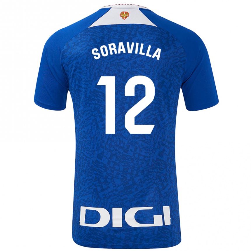 Niño Fútbol Camiseta Ander Soravilla #12 Azul Real 2ª Equipación 2024/25 Argentina