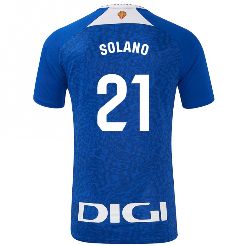 Niño Fútbol Camiseta Bibiane Schulze-Solano #21 Azul Real 2ª Equipación 2024/25 Argentina