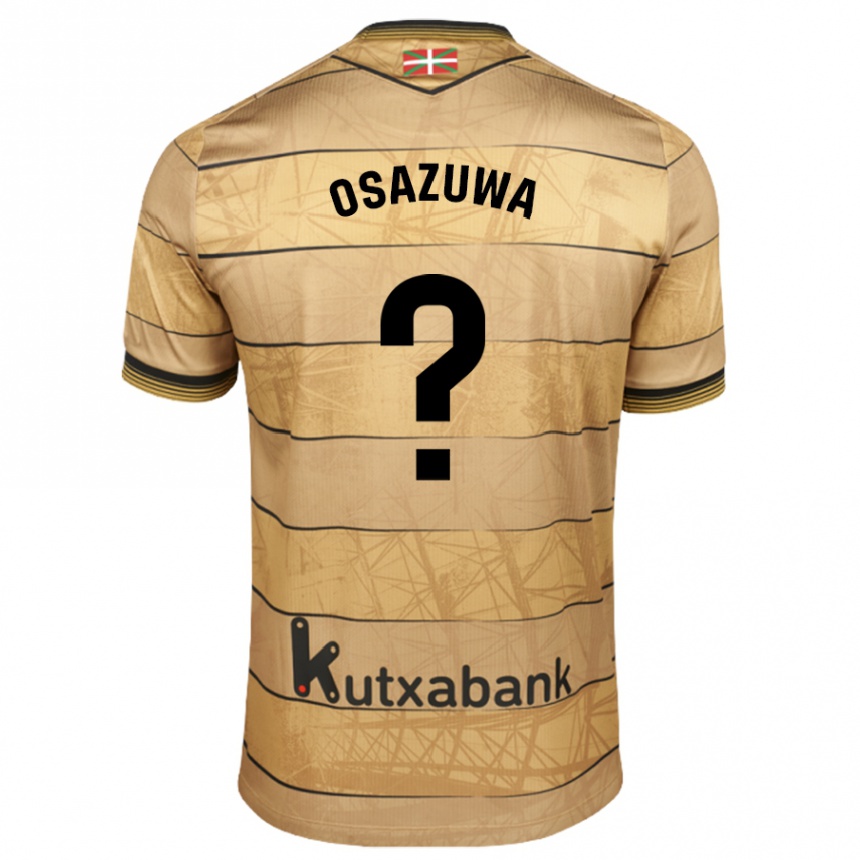 Niño Fútbol Camiseta Sydney Osazuwa #0 Marrón 2ª Equipación 2024/25 Argentina