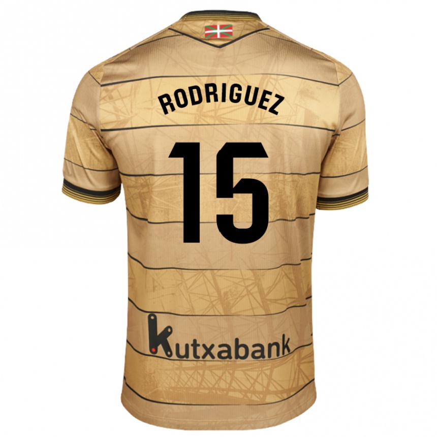 Niño Fútbol Camiseta Peru Rodríguez #15 Marrón 2ª Equipación 2024/25 Argentina