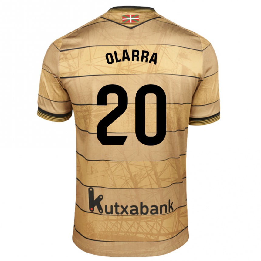 Niño Fútbol Camiseta Aimar Olarra #20 Marrón 2ª Equipación 2024/25 Argentina