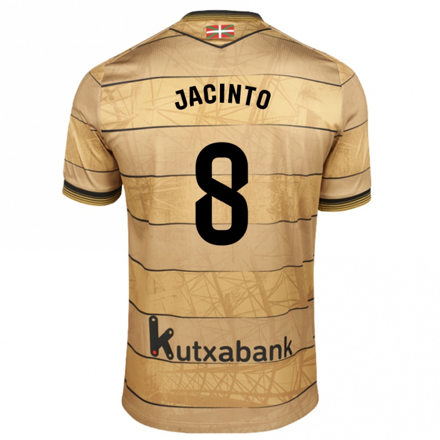 Niño Fútbol Camiseta Andreia De Jesus Jacinto #8 Marrón 2ª Equipación 2024/25 Argentina