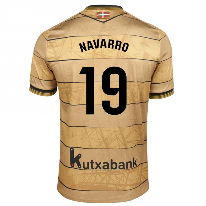 Niño Fútbol Camiseta Lorena Navarro #19 Marrón 2ª Equipación 2024/25 Argentina