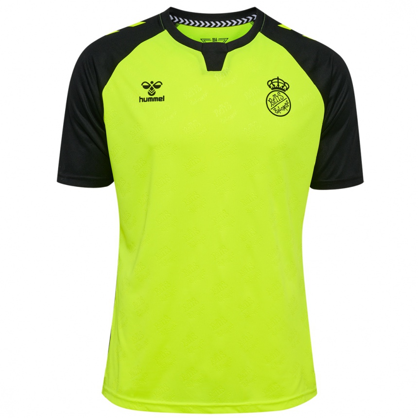 Niño Fútbol Camiseta Guilherme Fernandes #1 Amarillo Fluorescente Negro 2ª Equipación 2024/25 Argentina