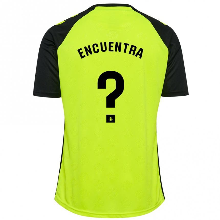 Niño Fútbol Camiseta Jan Encuentra #0 Amarillo Fluorescente Negro 2ª Equipación 2024/25 Argentina