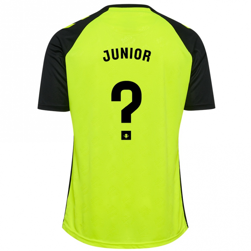 Niño Fútbol Camiseta Clute Junior #0 Amarillo Fluorescente Negro 2ª Equipación 2024/25 Argentina