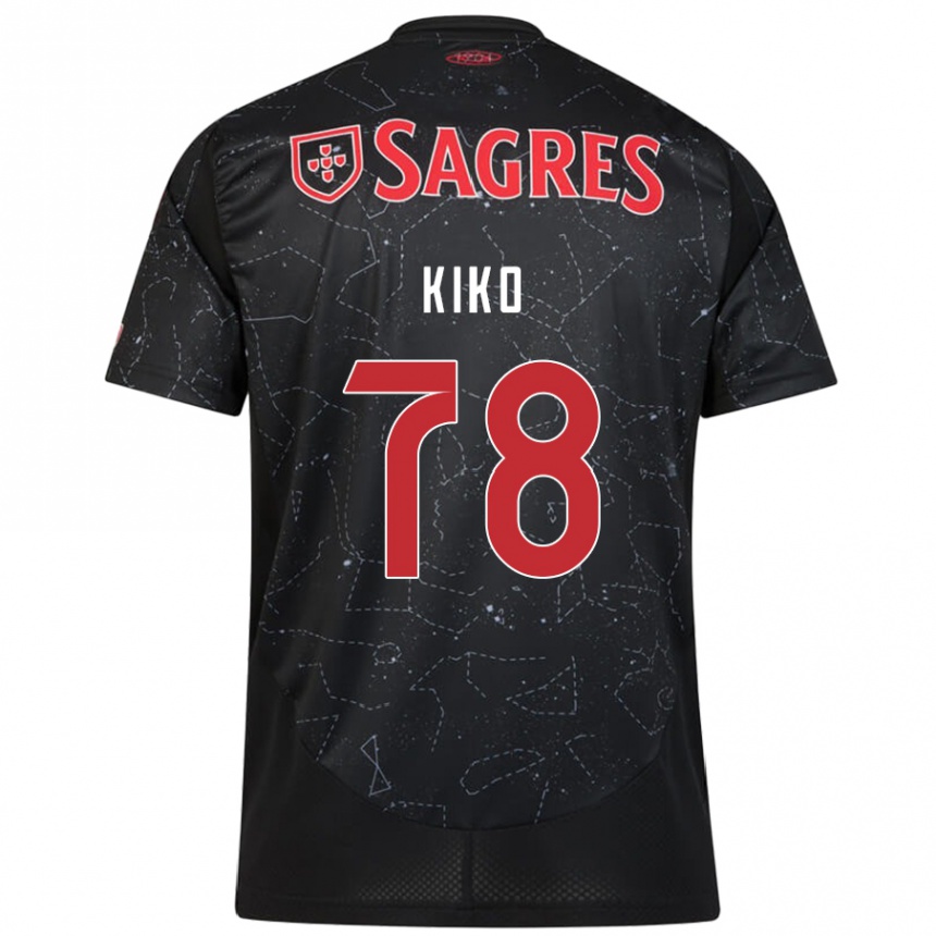 Niño Fútbol Camiseta Kiko #78 Negro Rojo 2ª Equipación 2024/25 Argentina