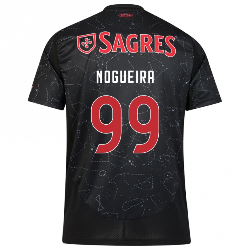 Niño Fútbol Camiseta Beatriz Nogueira #99 Negro Rojo 2ª Equipación 2024/25 Argentina