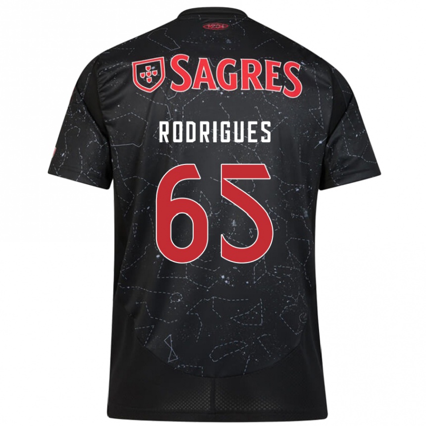 Niño Fútbol Camiseta Rafael Rodrigues #65 Negro Rojo 2ª Equipación 2024/25 Argentina