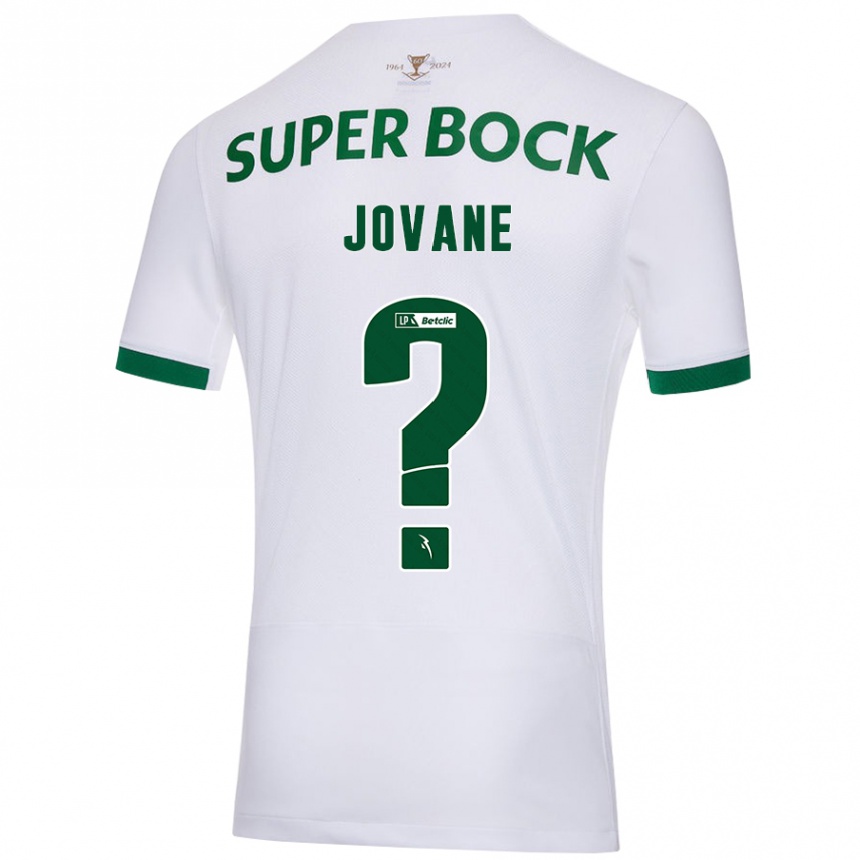 Niño Fútbol Camiseta Jovane #0 Blanco Verde 2ª Equipación 2024/25 Argentina