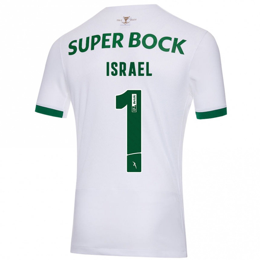 Niño Fútbol Camiseta Franco Israel #1 Blanco Verde 2ª Equipación 2024/25 Argentina