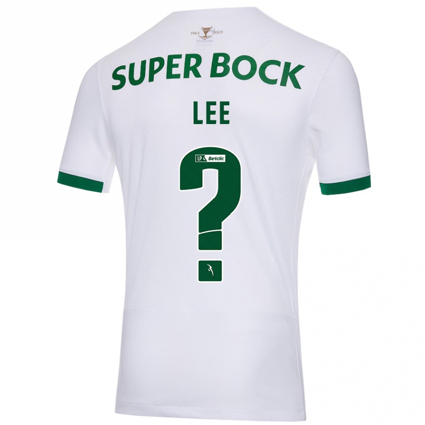 Niño Fútbol Camiseta Afonso Lee #0 Blanco Verde 2ª Equipación 2024/25 Argentina