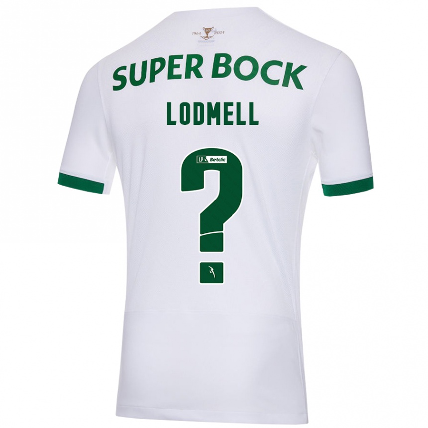 Niño Fútbol Camiseta William Lodmell #0 Blanco Verde 2ª Equipación 2024/25 Argentina