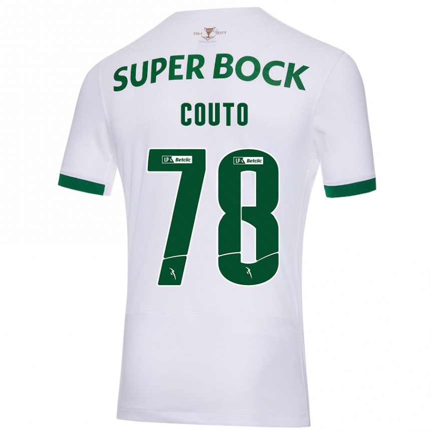 Niño Fútbol Camiseta Mauro Couto #78 Blanco Verde 2ª Equipación 2024/25 Argentina