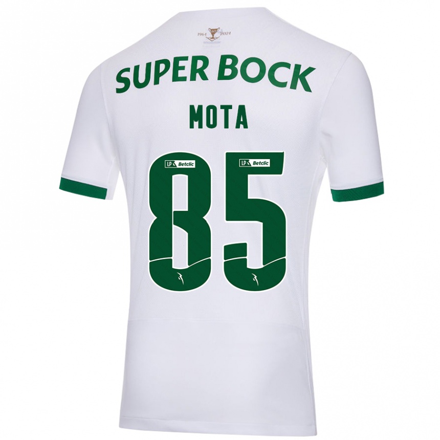 Niño Fútbol Camiseta Rafael Mota #85 Blanco Verde 2ª Equipación 2024/25 Argentina