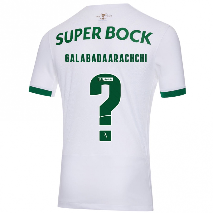 Niño Fútbol Camiseta Jacynta Galabadaarachchi #0 Blanco Verde 2ª Equipación 2024/25 Argentina