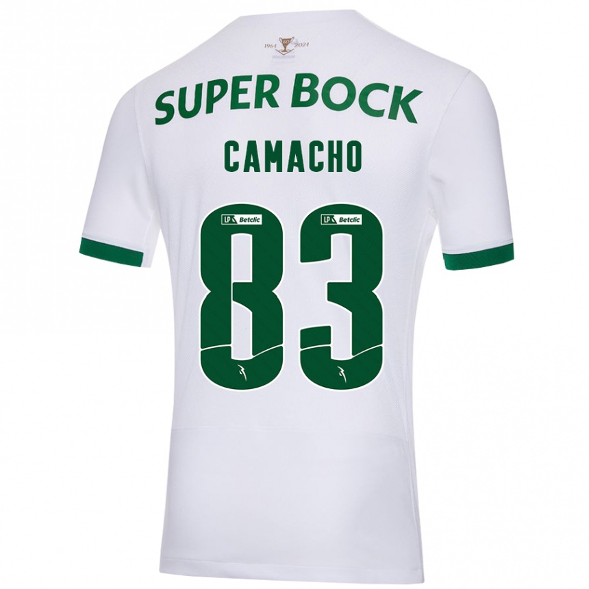 Niño Fútbol Camiseta Rafael Camacho #83 Blanco Verde 2ª Equipación 2024/25 Argentina