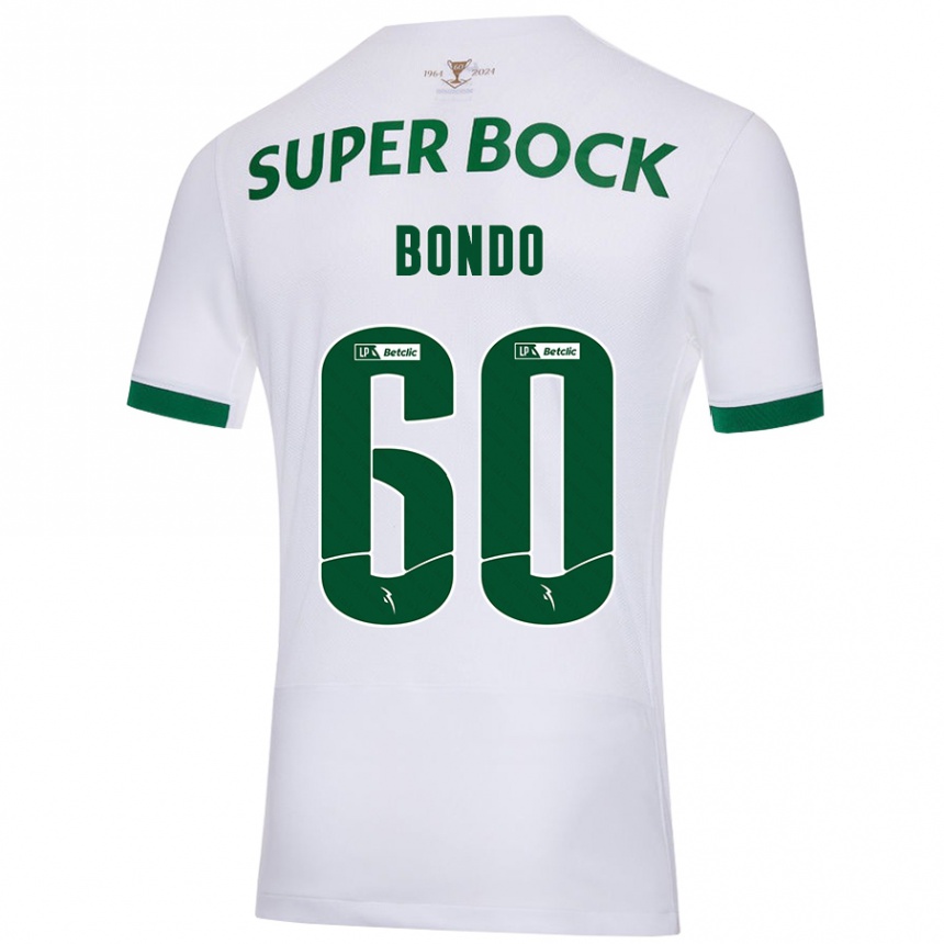 Niño Fútbol Camiseta Pedro Bondo #60 Blanco Verde 2ª Equipación 2024/25 Argentina