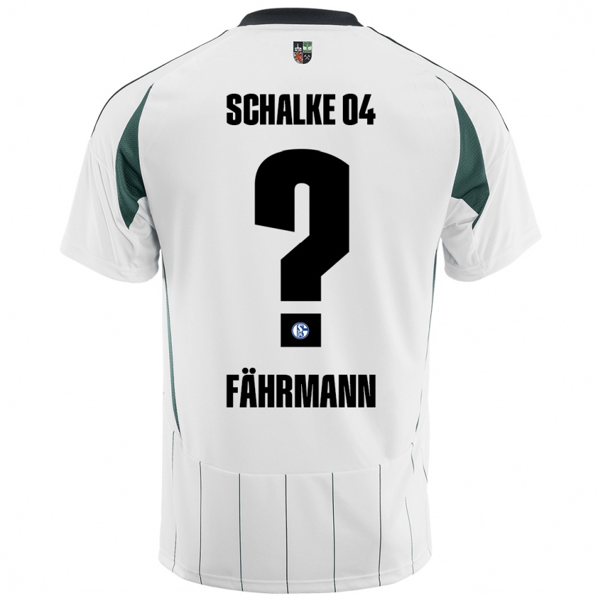 Niño Fútbol Camiseta Ralf Fährmann #0 Blanco Verde 2ª Equipación 2024/25 Argentina