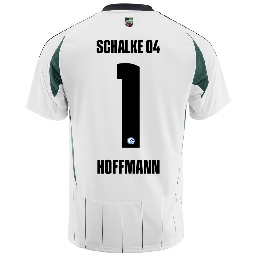 Niño Fútbol Camiseta Ron-Thorben Hoffmann #1 Blanco Verde 2ª Equipación 2024/25 Argentina