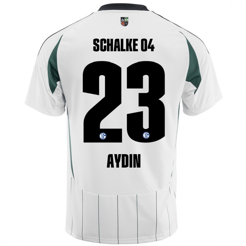 Niño Fútbol Camiseta Mehmet Aydın #23 Blanco Verde 2ª Equipación 2024/25 Argentina