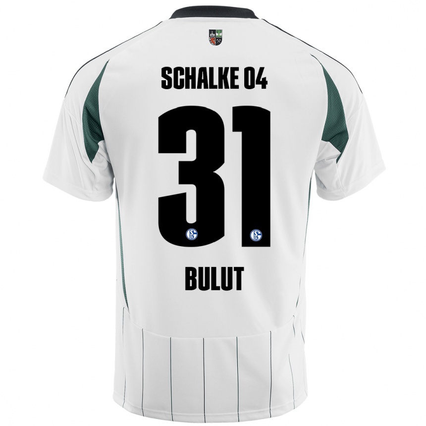 Niño Fútbol Camiseta Taylan Bulut #31 Blanco Verde 2ª Equipación 2024/25 Argentina